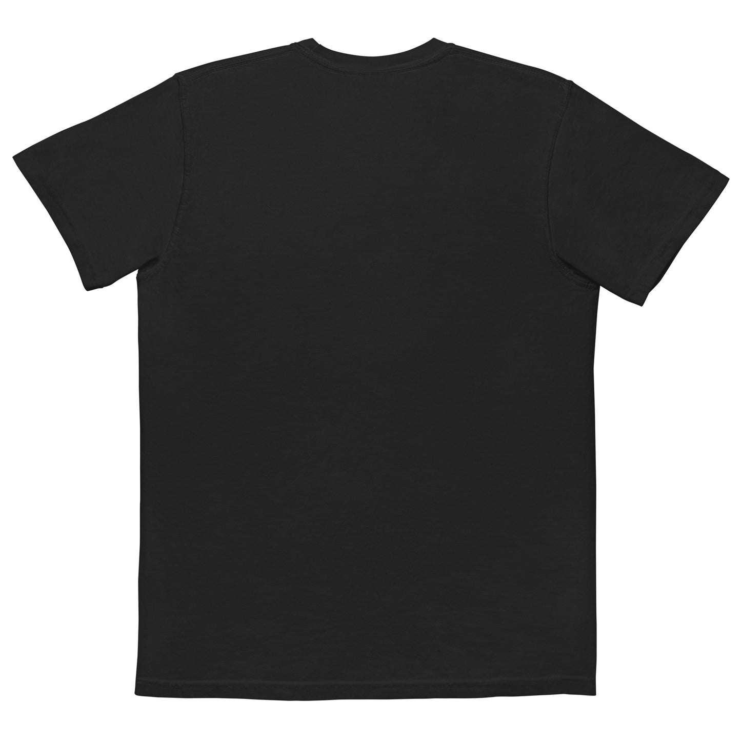 Back of a black t-shirt