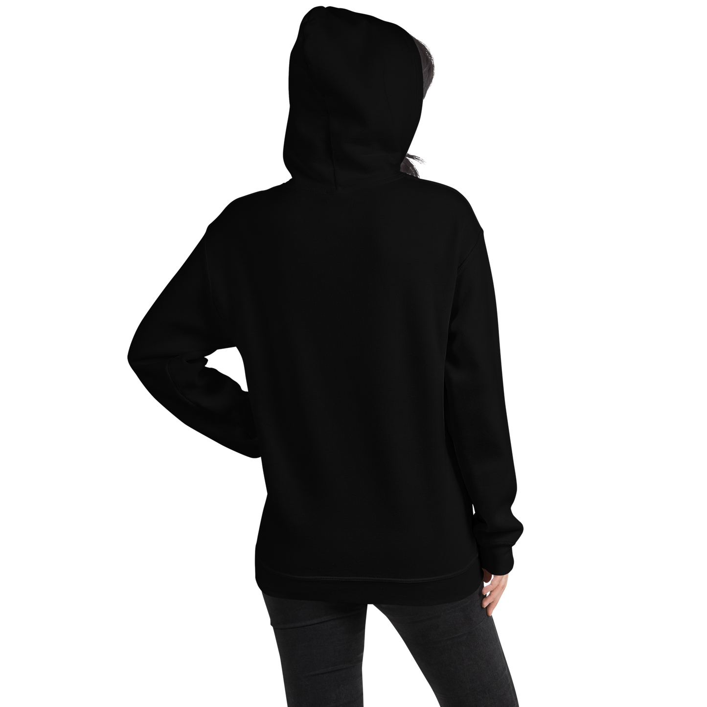 Person wearing a black hoodie from behind for Creepy All Year