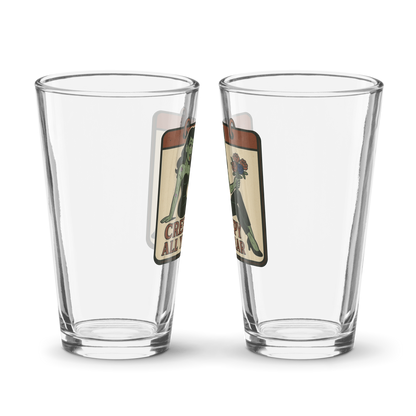 Creepy All Year Logo Shaker Pint Glass